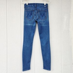 Mother Faded Distressed Sample #1691 Stretchy Skinny Jeans Stone Blue sz 26